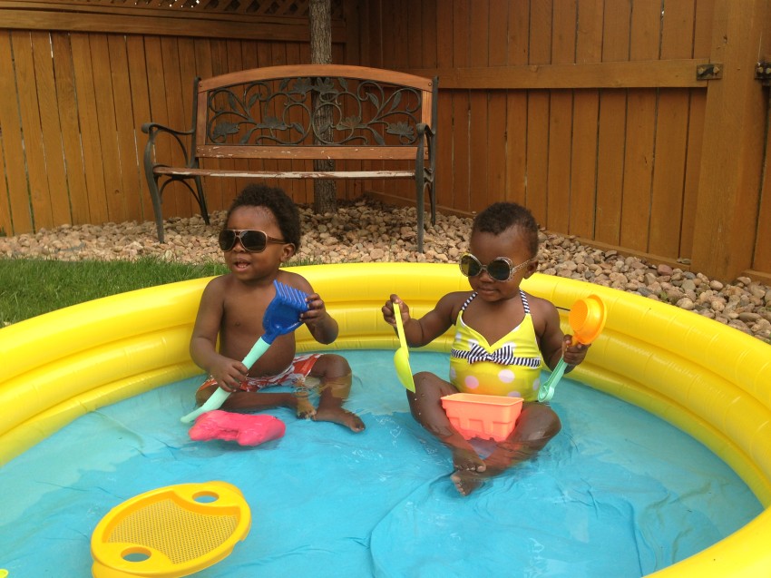 Siblings - Pool - Summer