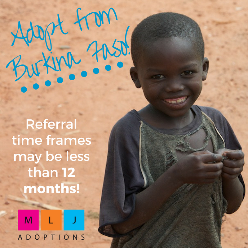 Interested in adopting from Burkina Faso? Contact MLJ Adoptions.